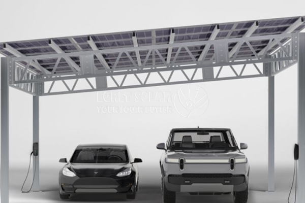 Egret Solar Company는 새로운 태양열 간이 차고를 소개합니다